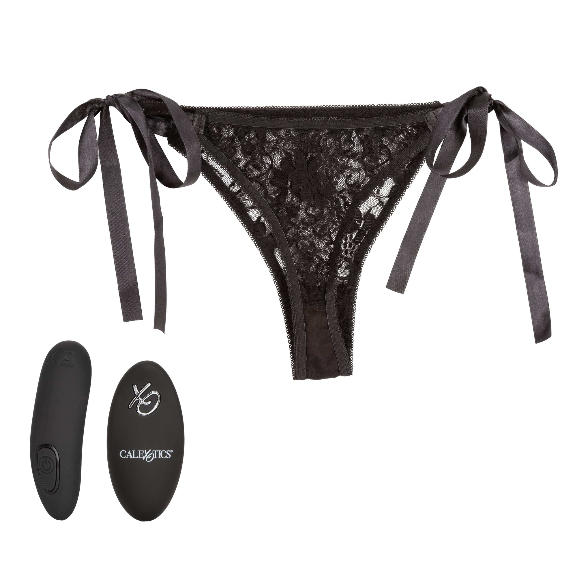 California Exotics - Remote Control Vibrating Lace Thong Set (Black) -  Panties Massager Remote Control (Vibration) Rechargeable  Durio.sg