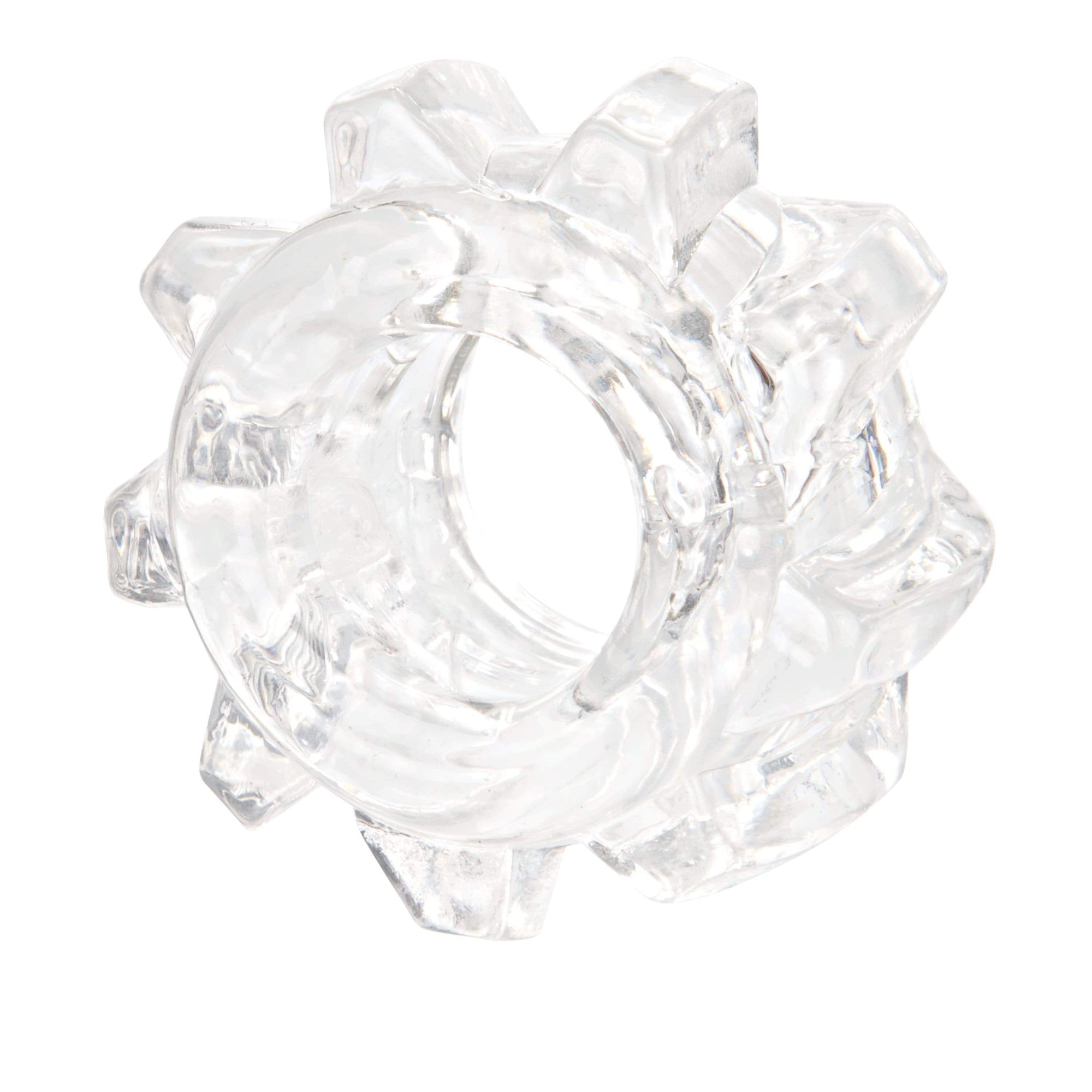 California Exotics - Reversible Cock Ring Set (Clear) -  Cock Ring (Non Vibration)  Durio.sg