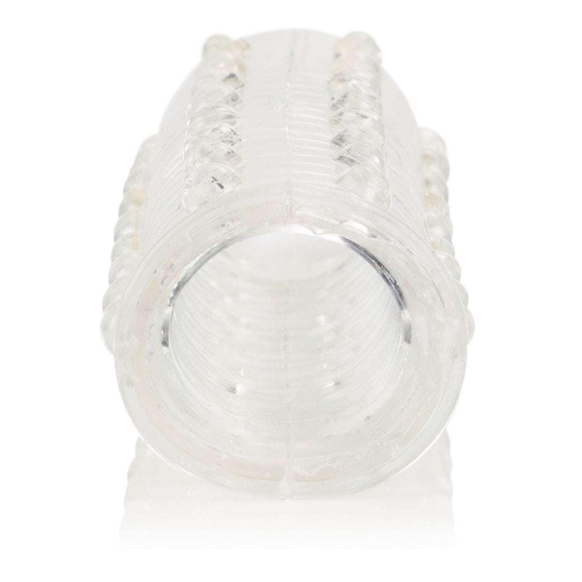 California Exotics - Reversible Textured Cock Sleeve (Clear) -  Cock Sleeves (Non Vibration)  Durio.sg