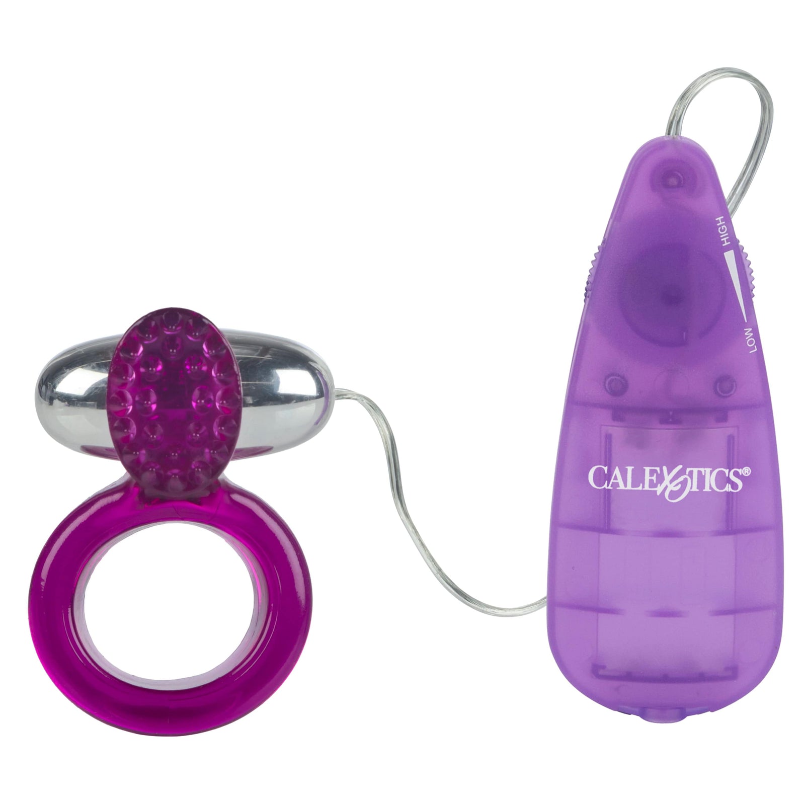 California Exotics - Ring Of Passion Remote Control Cock Ring (Purple) -  Remote Control Cock Ring (Vibration) Non Rechargeable  Durio.sg