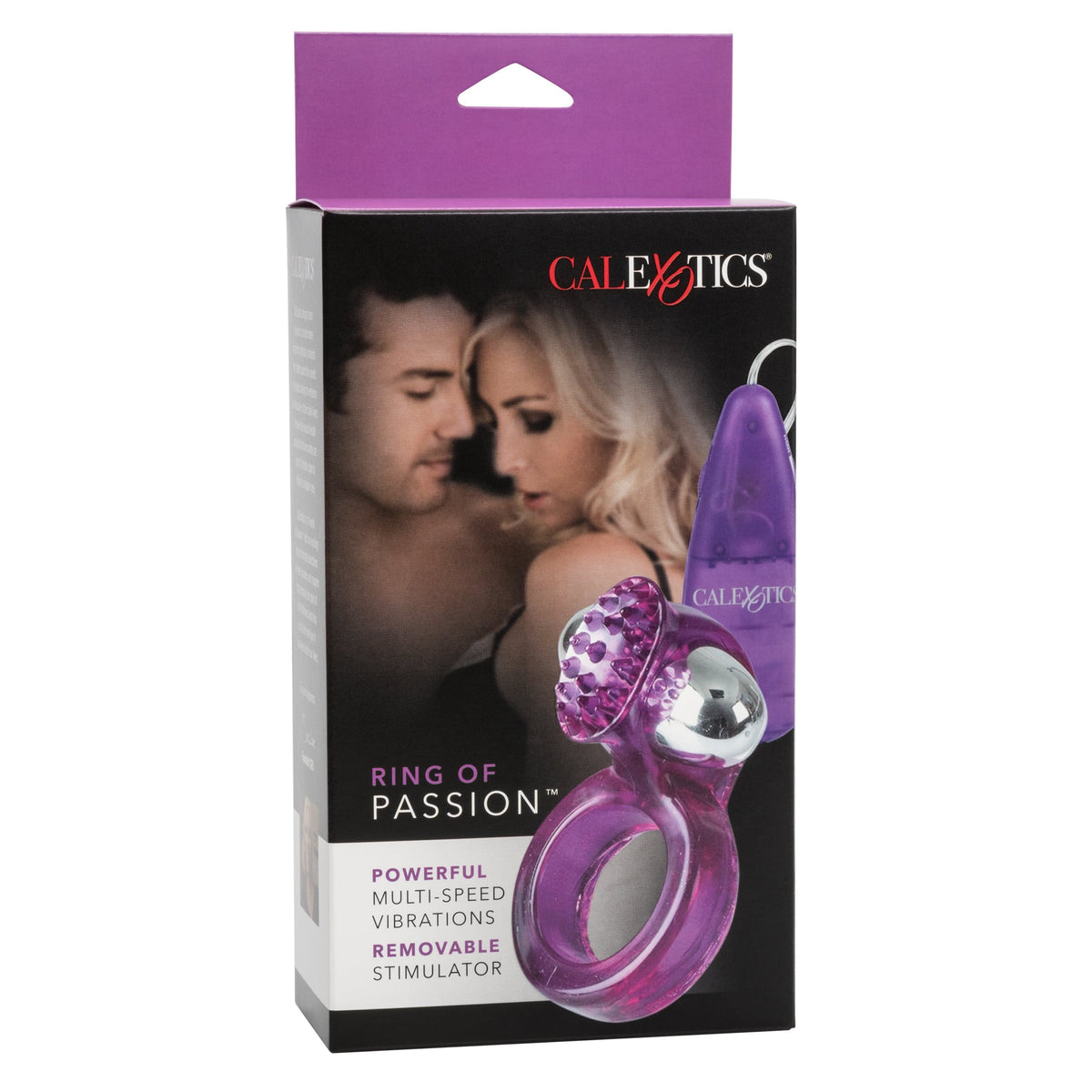 California Exotics - Ring Of Passion Remote Control Cock Ring (Purple) -  Remote Control Cock Ring (Vibration) Non Rechargeable  Durio.sg