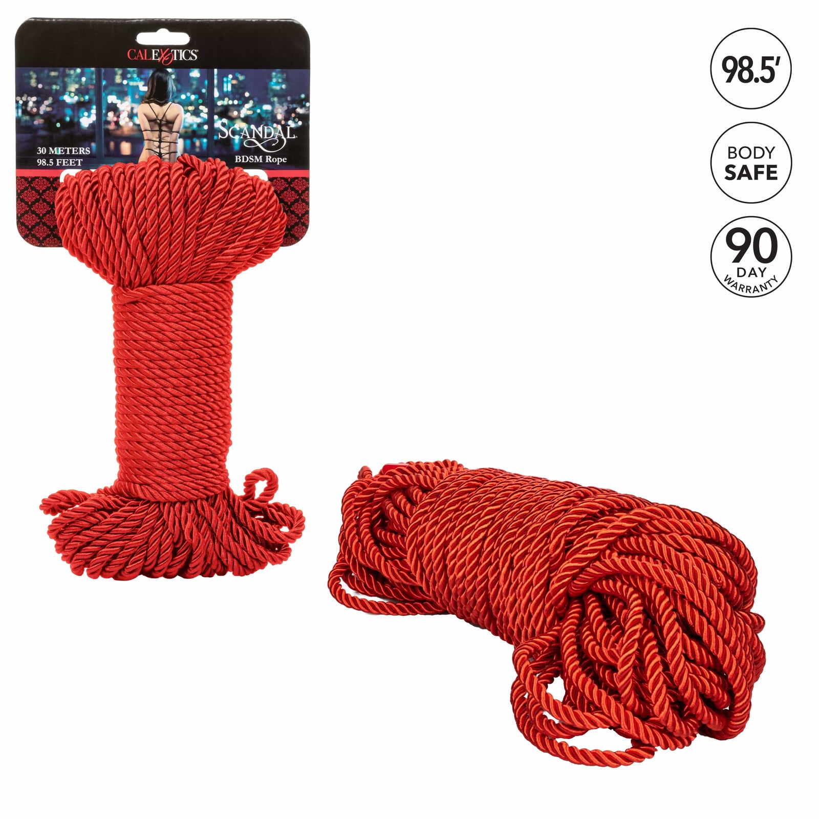 California Exotics - Scandal BDSM Rope 30m (Red) -  Rope  Durio.sg