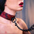 California Exotics - Scandal Collar with Leash (Red) -  Leash  Durio.sg
