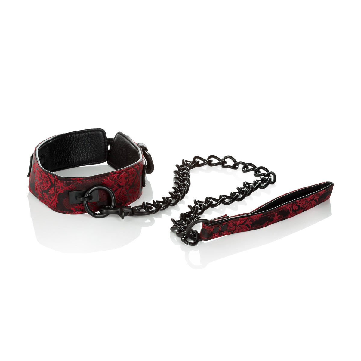 California Exotics - Scandal Collar with Leash (Red) -  Leash  Durio.sg