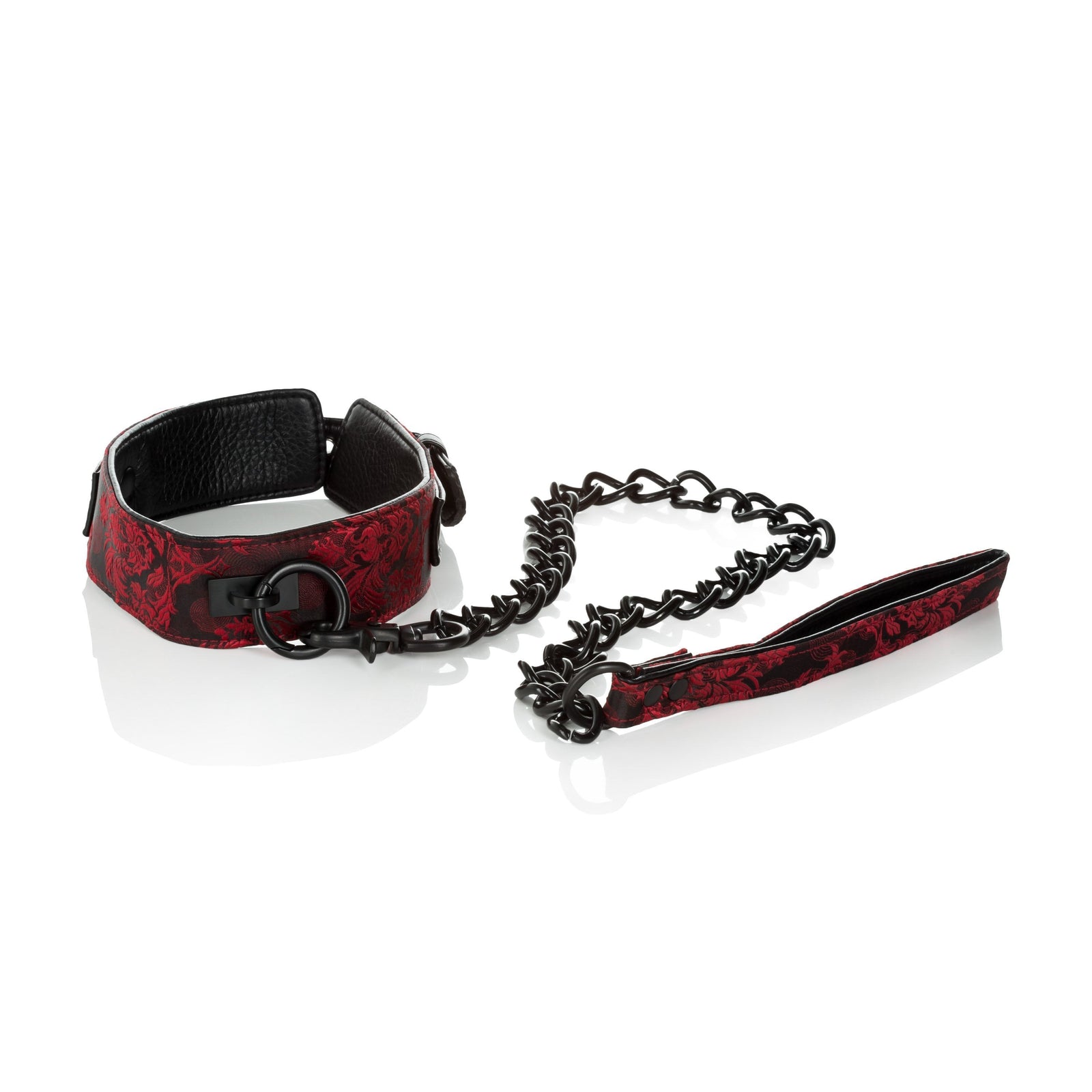 California Exotics - Scandal Collar with Leash (Red) -  Leash  Durio.sg