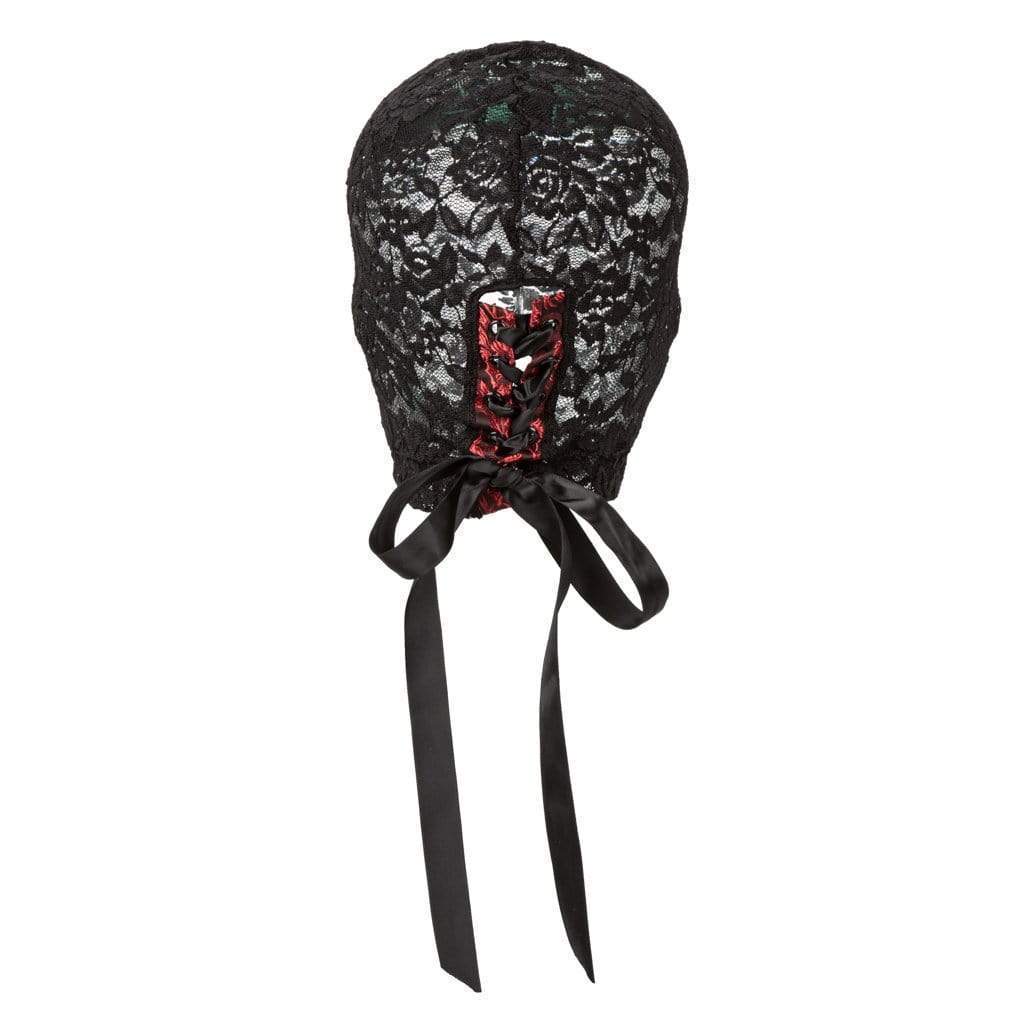 California Exotics - Scandal Corset Lace Hood (Black) -  Mask (Non blinded)  Durio.sg