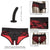 California Exotics - Scandal Crotchless Pegging Panty Set S/M (Red) -  Strap On with Non hollow Dildo for Female (Non Vibration)  Durio.sg