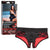 California Exotics - Scandal Crotchless Pegging Panty Set S/M (Red) -  Strap On with Non hollow Dildo for Female (Non Vibration)  Durio.sg