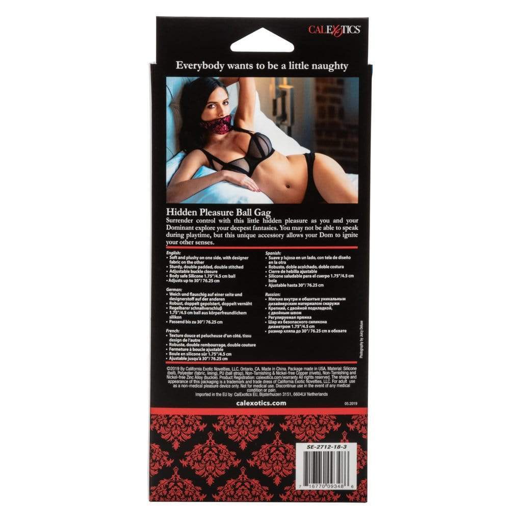 California Exotics - Scandal Hidden Pleasure Ball Gag (Red) -  Ball Gag  Durio.sg