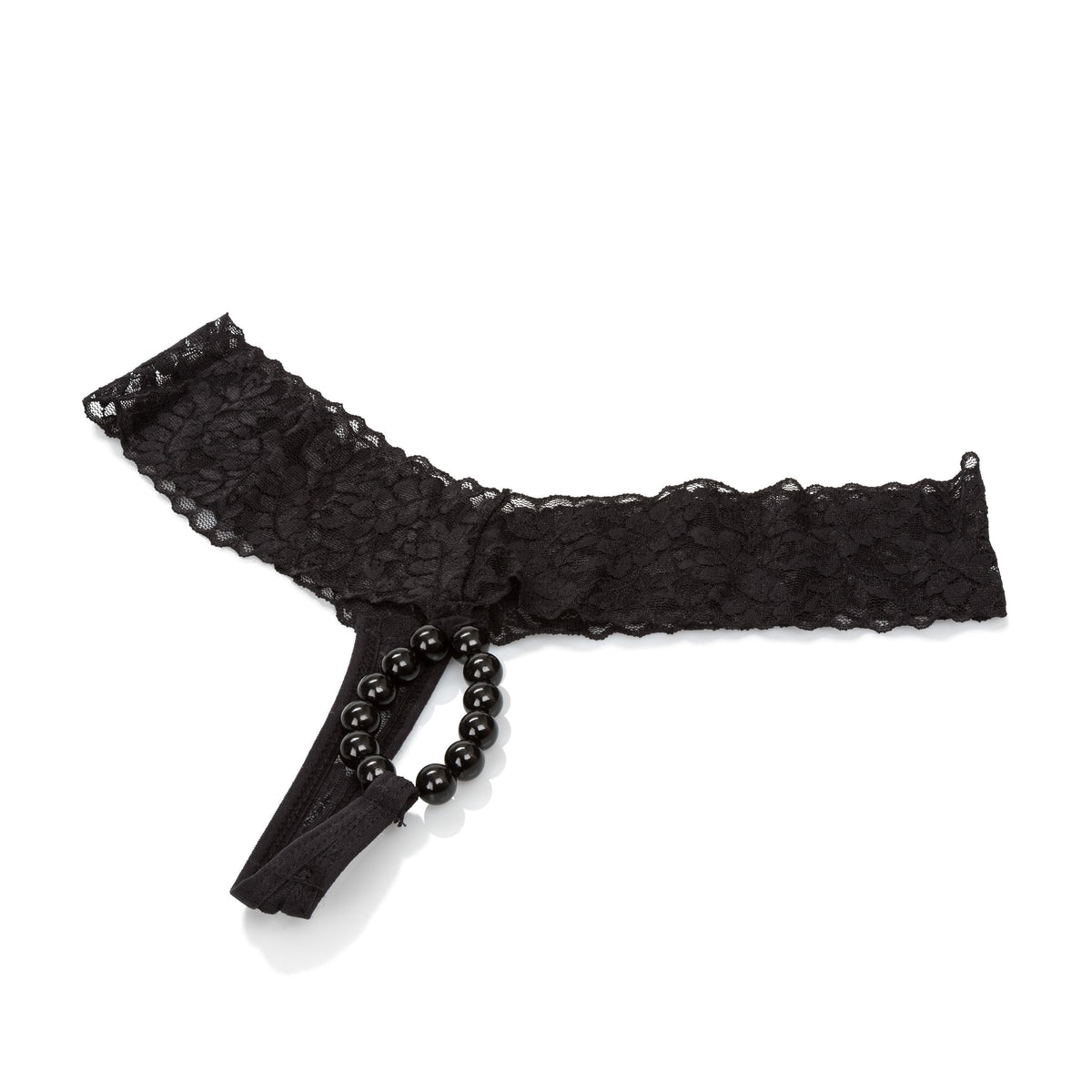 California Exotics - Sexy Little Panty™ Crotchless Beaded Lover&#39;s Thong (Black) -  Lingerie (Non Vibration)  Durio.sg
