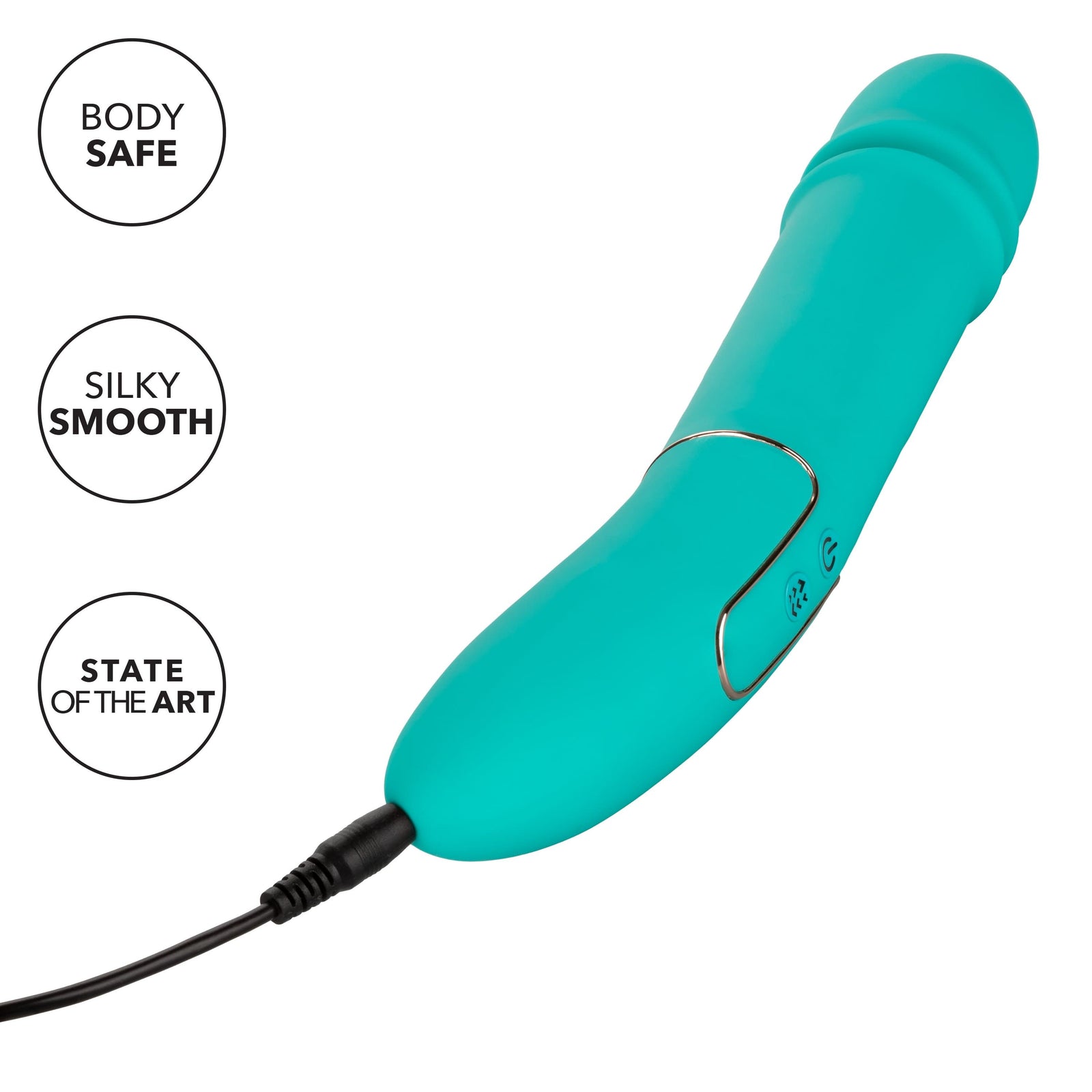 California Exotics - Shameless Flirt Vibrator (Green) -  Non Realistic Dildo w/o suction cup (Vibration) Rechargeable  Durio.sg