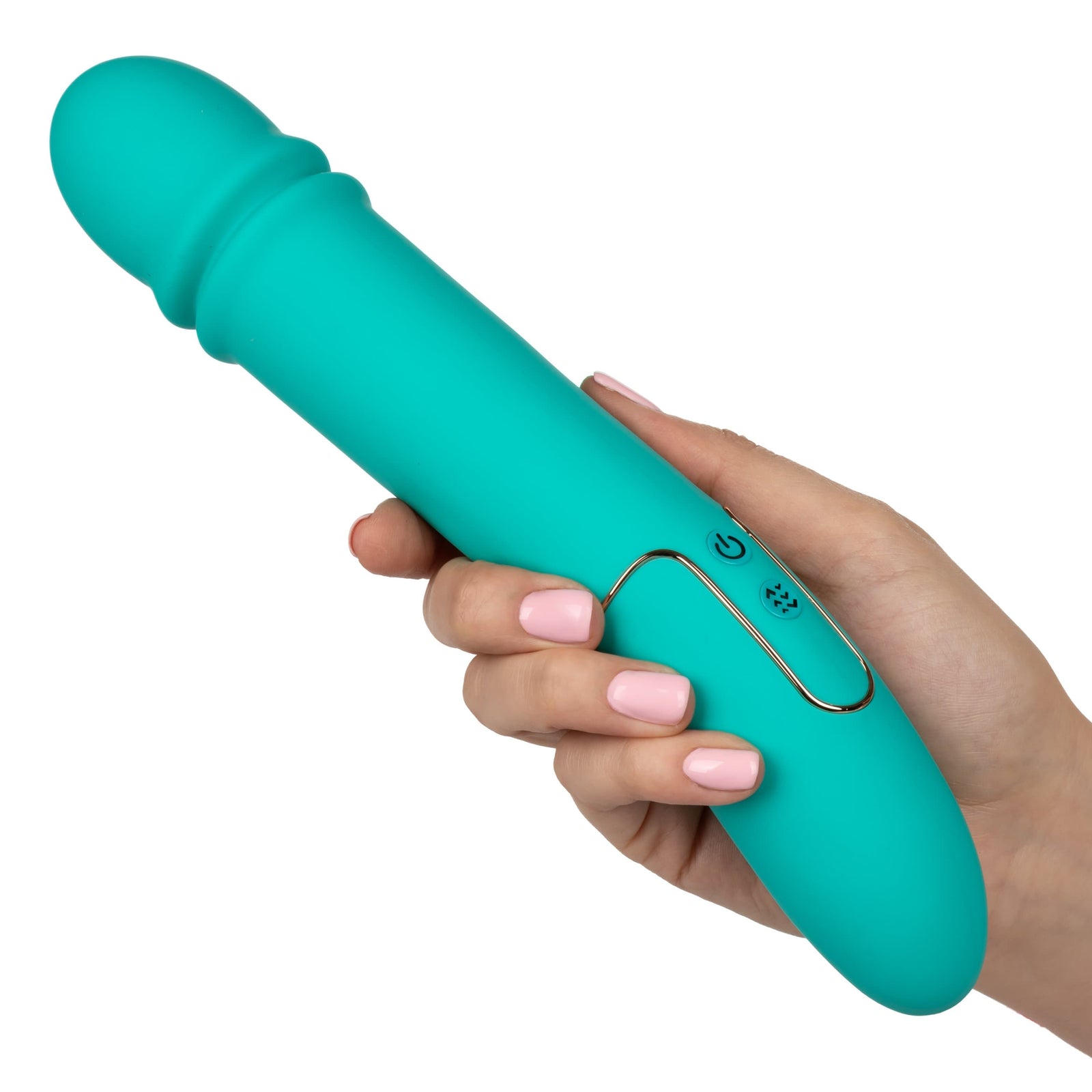 California Exotics - Shameless Flirt Vibrator (Green) -  Non Realistic Dildo w/o suction cup (Vibration) Rechargeable  Durio.sg