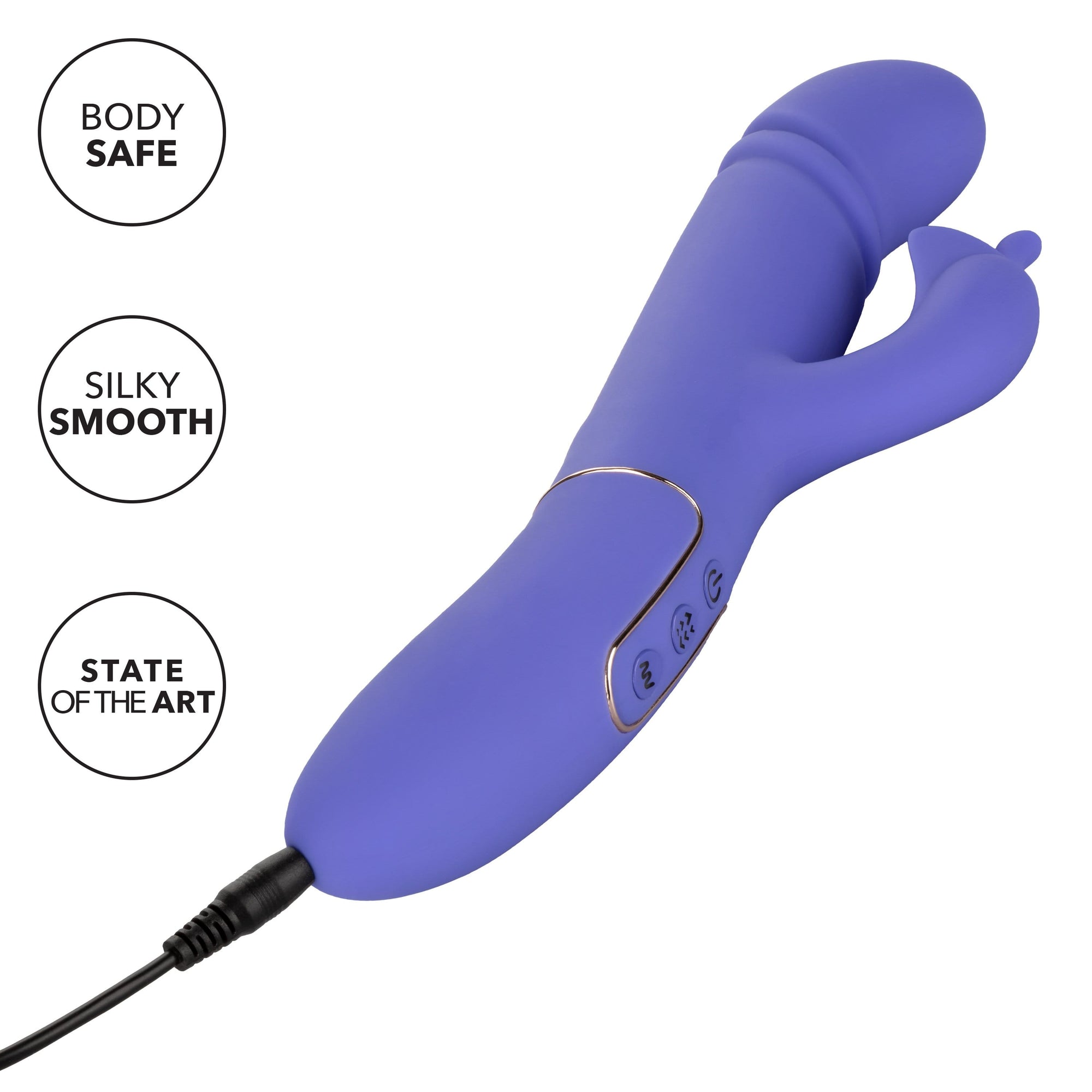 California Exotics - Shameless Seducer Rabbit Vibrator (Purple) -  Rabbit Dildo (Vibration) Rechargeable  Durio.sg
