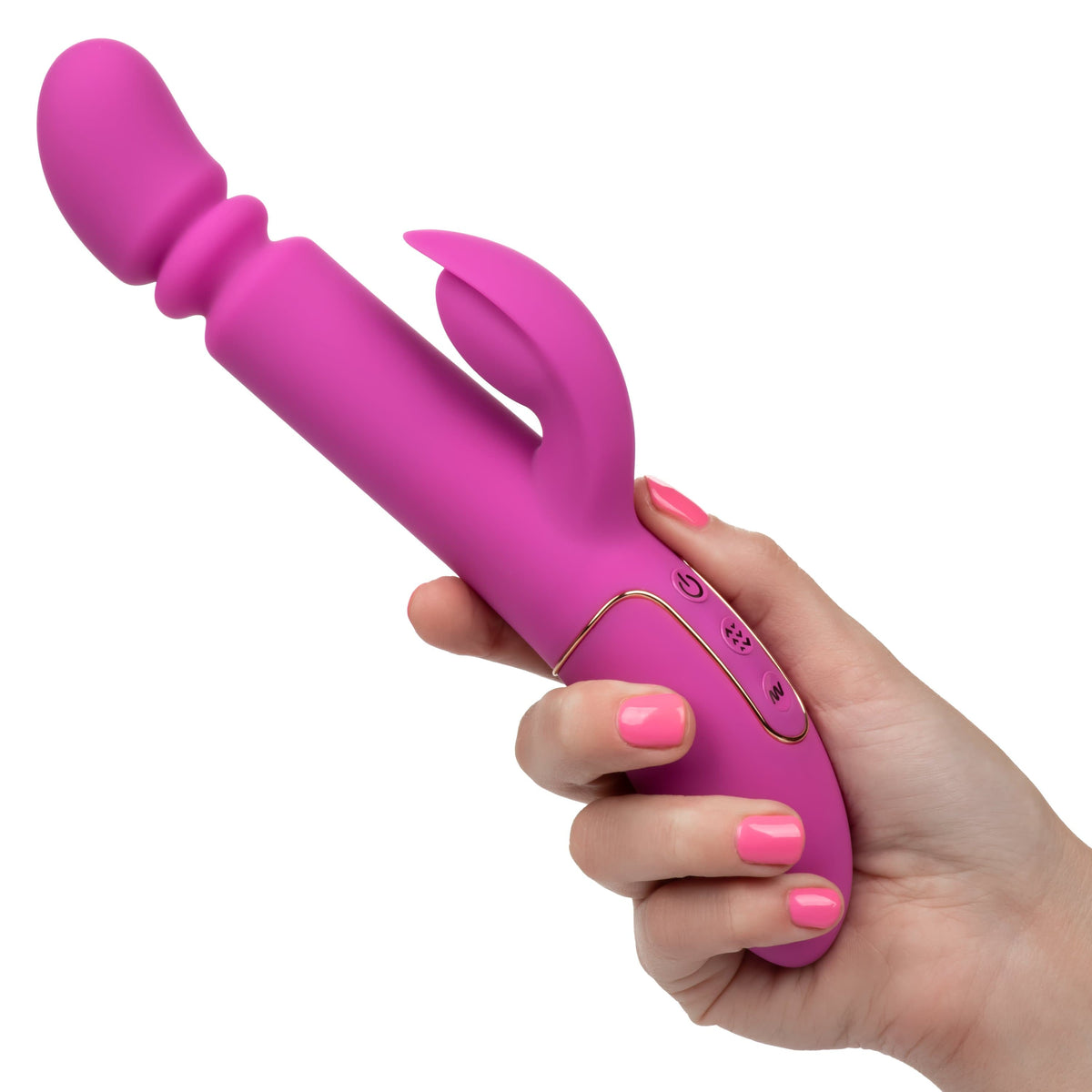 California Exotics - Shameless Slim Player Rabbit Vibrator (Pink) -  Rabbit Dildo (Vibration) Rechargeable  Durio.sg