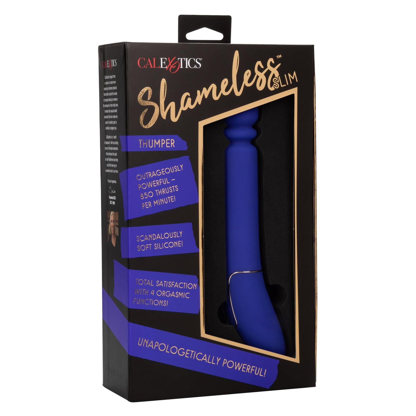 California Exotics - Shameless Slim Thumper Wand Massager (Purple) -  Wand Massagers (Vibration) Rechargeable  Durio.sg