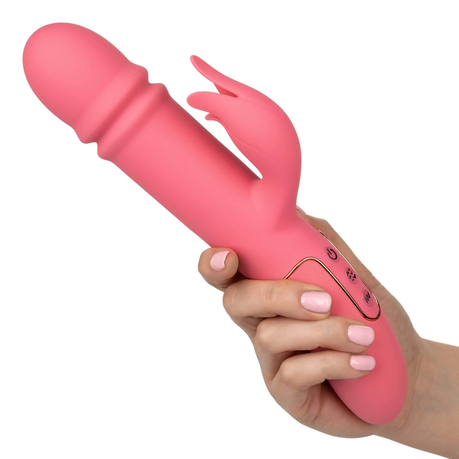 California Exotics - Shameless Tease Rabbit Vibrator (Pink) -  Rabbit Dildo (Vibration) Rechargeable  Durio.sg