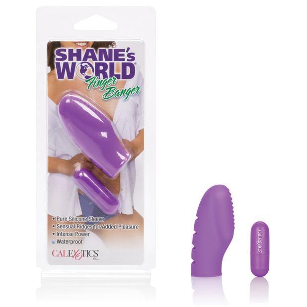 California Exotics - Shane&#39;s World Finger Tingler Vibrator (Purple) -  Clit Massager (Vibration) Non Rechargeable  Durio.sg