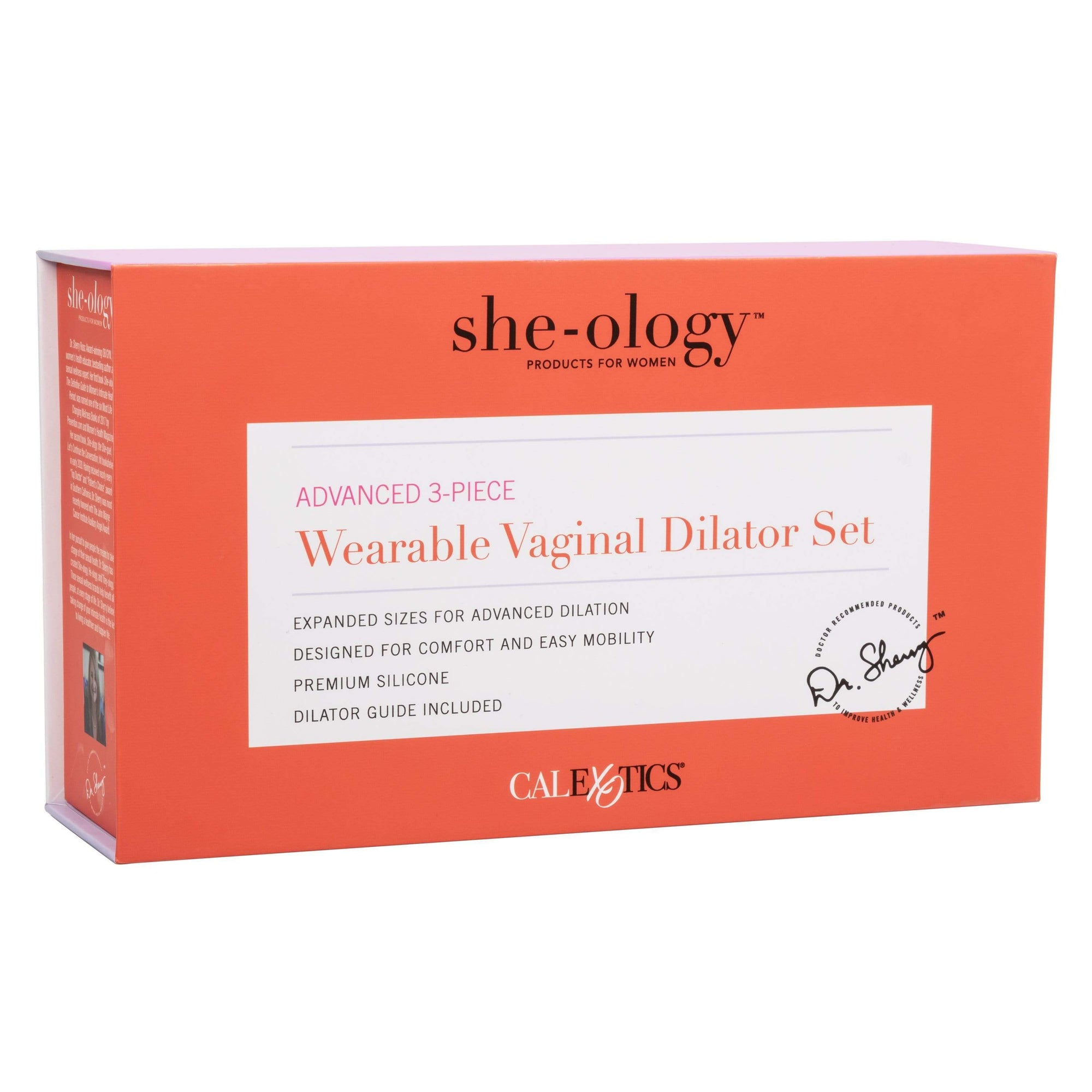 California Exotics - Sheology Advanced 3 Piece Wearable Vaginal Dilator Set (Multi Colour) -  Non Realistic Dildo w/o suction cup (Non Vibration)  Durio.sg
