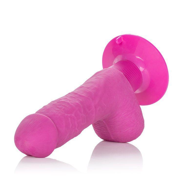 California Exotics - Shower Stud Ballsy Dong (Pink) -  Realistic Dildo with suction cup (Vibration) Non Rechargeable  Durio.sg
