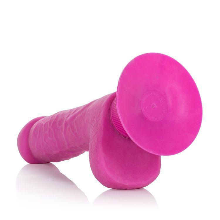 California Exotics - Shower Stud Ballsy Dong (Pink) -  Realistic Dildo with suction cup (Vibration) Non Rechargeable  Durio.sg