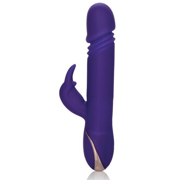 California Exotics - Signature Silicone Thrusting Jack Rabbit Vibrator (Purple) -  Rabbit Dildo (Vibration) Rechargeable  Durio.sg