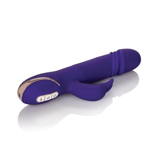 California Exotics - Signature Silicone Thrusting Jack Rabbit Vibrator (Purple) -  Rabbit Dildo (Vibration) Rechargeable  Durio.sg