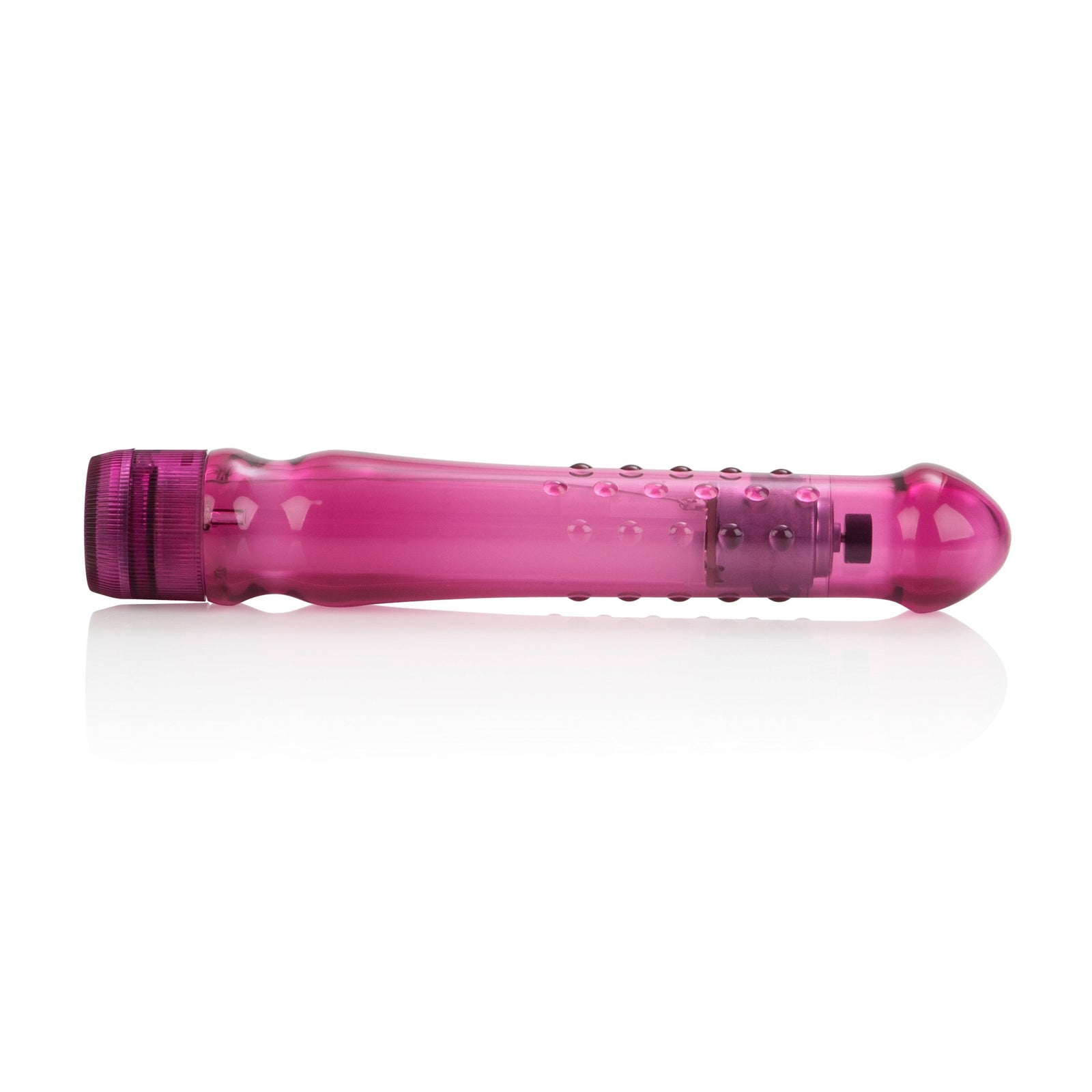 California Exotics - Signature Turbo Glide Vibrator (Pink) -  Non Realistic Dildo w/o suction cup (Vibration) Non Rechargeable  Durio.sg