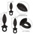 California Exotics - Silicone Anal Probe Kit 3 Plugs (Black) -  Anal Kit (Non Vibration)  Durio.sg