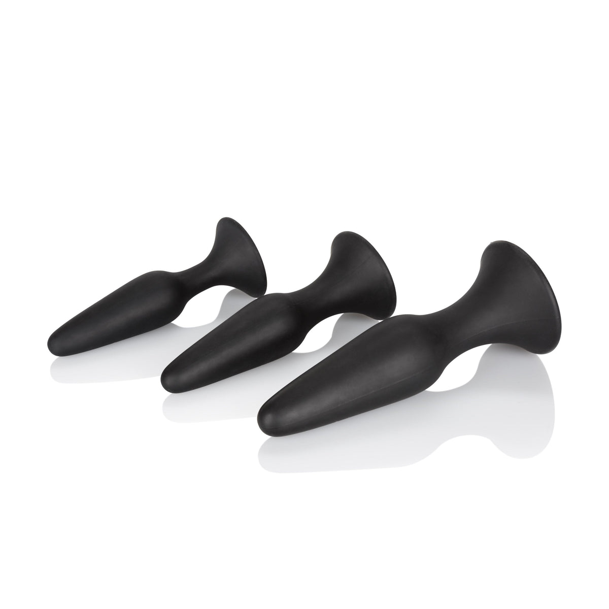 California Exotics - Silicone Anal Trainer Kit (Black) -  Anal Kit (Non Vibration)  Durio.sg