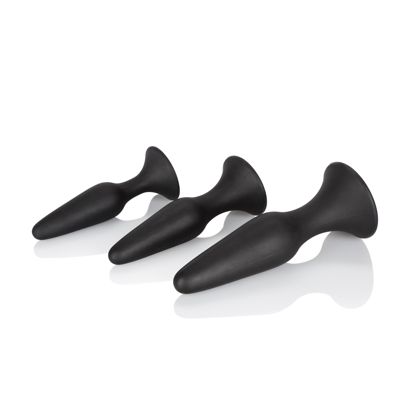 California Exotics - Silicone Anal Trainer Kit (Black) -  Anal Kit (Non Vibration)  Durio.sg