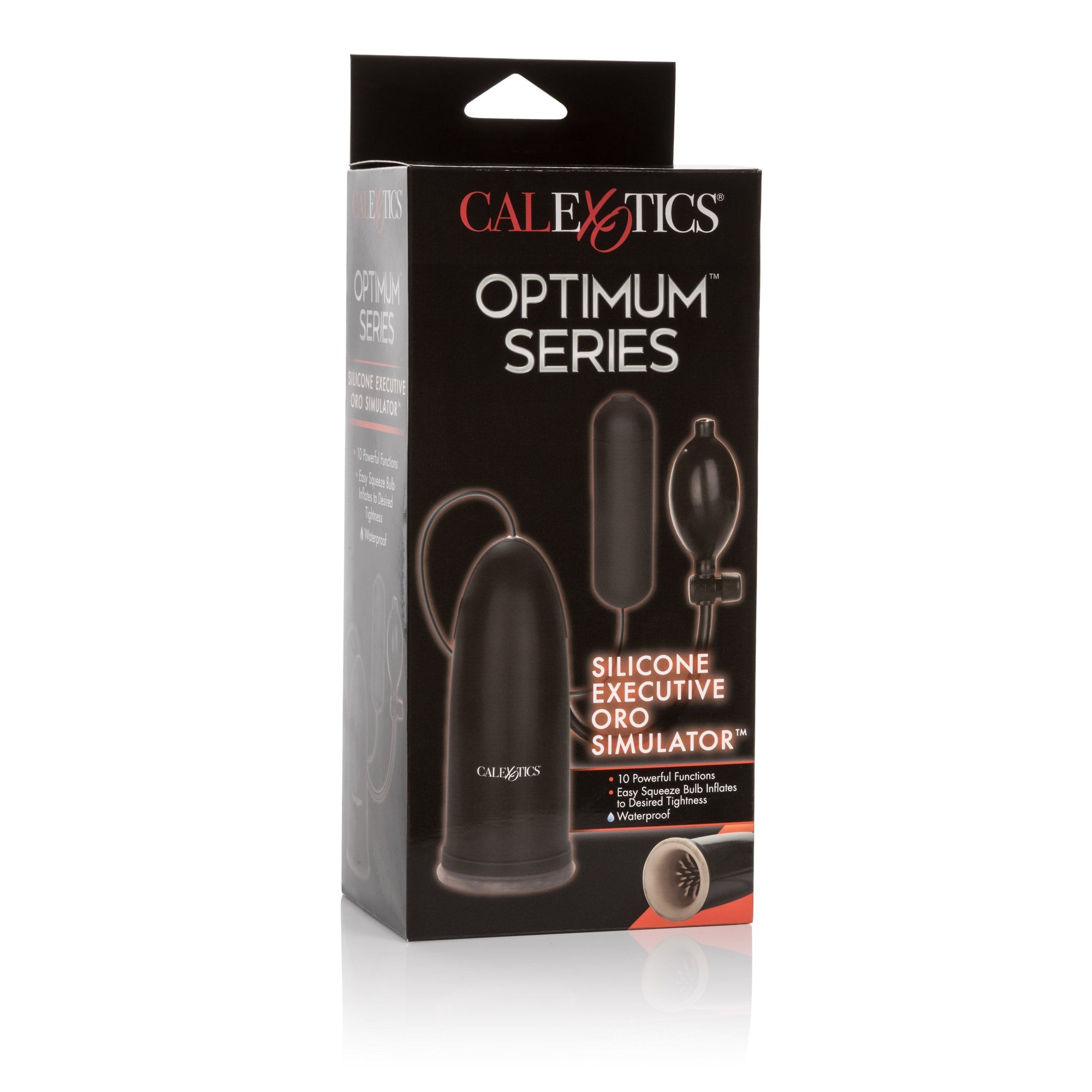 California Exotics - Silicone Executive Oro Stimulator Mastubrator Mouth (Black) -  Masturbator Mouth (Vibration) Non Rechargeable  Durio.sg