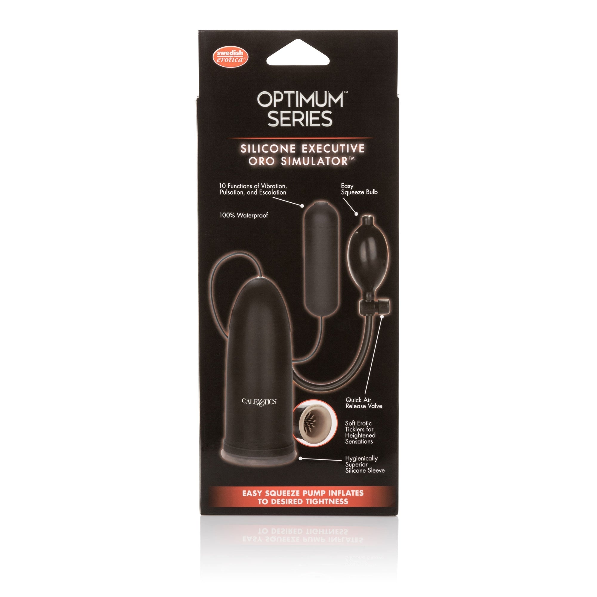 California Exotics - Silicone Executive Oro Stimulator Mastubrator Mouth (Black) -  Masturbator Mouth (Vibration) Non Rechargeable  Durio.sg