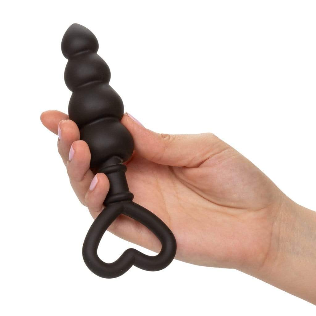 California Exotics - Silicone Love Probe Anal Beads (Black) -  Anal Beads (Non Vibration)  Durio.sg