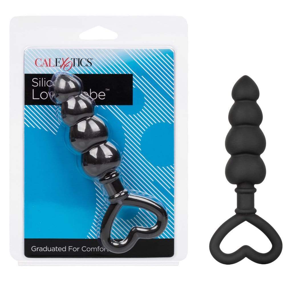 California Exotics - Silicone Love Probe Anal Beads (Black) -  Anal Beads (Non Vibration)  Durio.sg