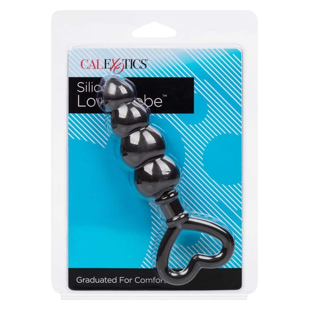 California Exotics - Silicone Love Probe Anal Beads (Black) -  Anal Beads (Non Vibration)  Durio.sg