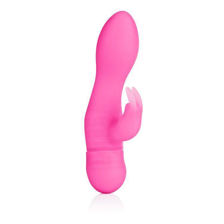 California Exotics - Silicone One Touch Jack Rabbit Vibrator (Pink) -  Rabbit Dildo (Vibration) Non Rechargeable  Durio.sg