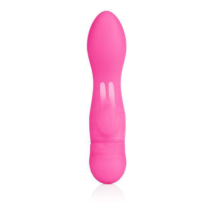 California Exotics - Silicone One Touch Jack Rabbit Vibrator (Pink) -  Rabbit Dildo (Vibration) Non Rechargeable  Durio.sg