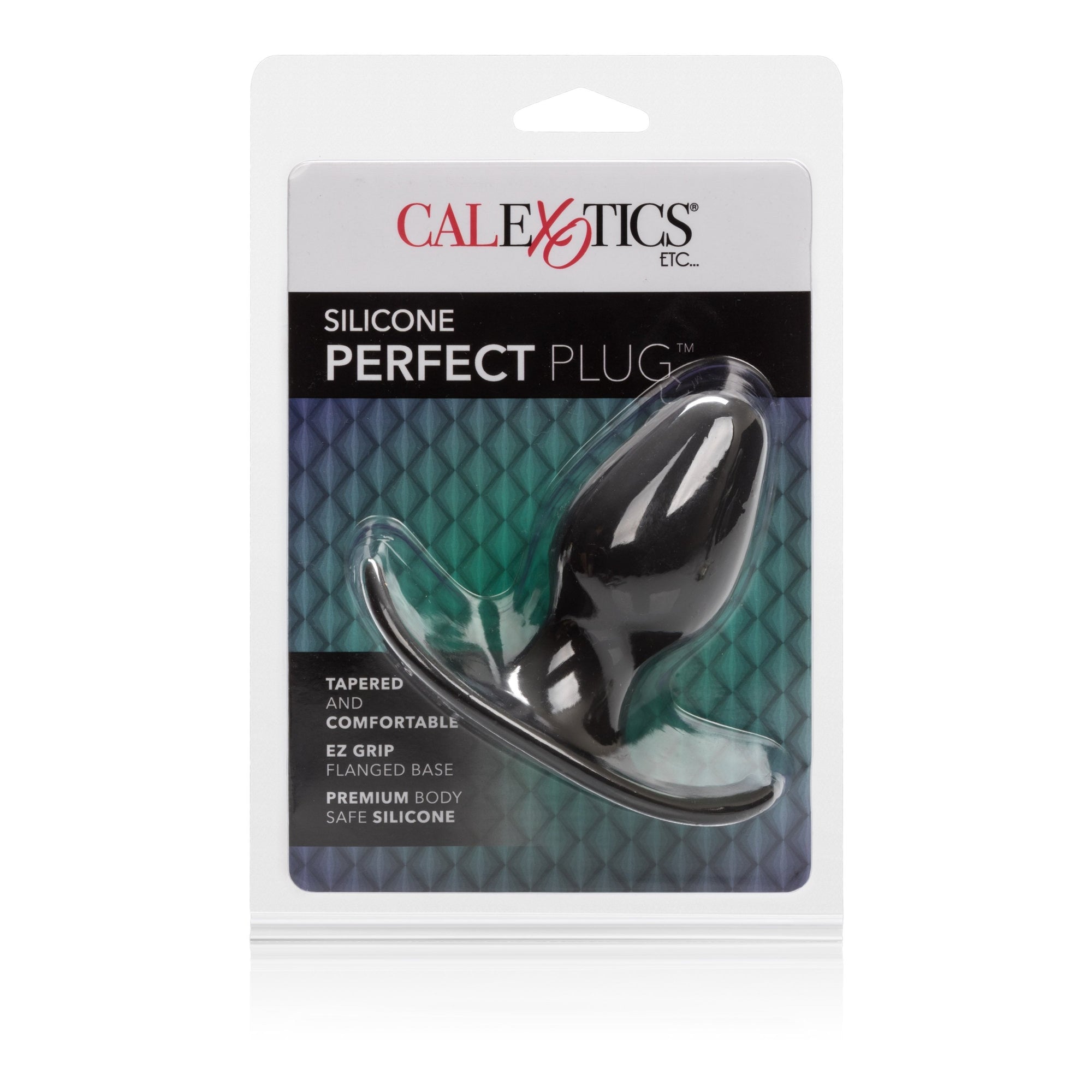 California Exotics - Silicone Perfect Butt Plug (Black) -  Anal Plug (Non Vibration)  Durio.sg