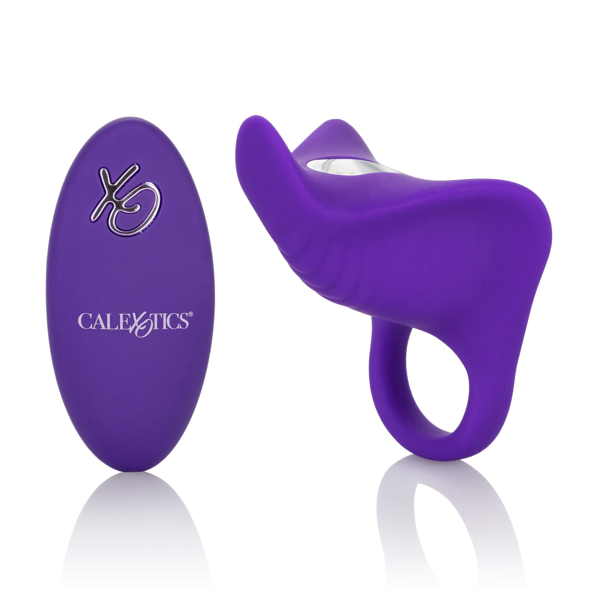 California Exotics - Silicone Remote Orgasm Cock Ring (Purple) -  Silicone Cock Ring (Vibration) Rechargeable  Durio.sg