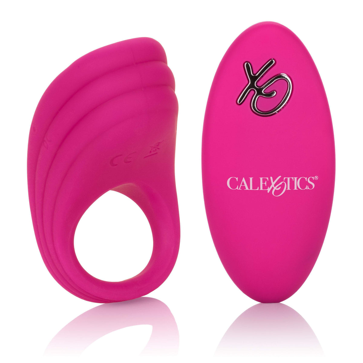 California Exotics - Silicone Remote Pleasure Cock Ring (Pink) -  Silicone Cock Ring (Vibration) Rechargeable  Durio.sg
