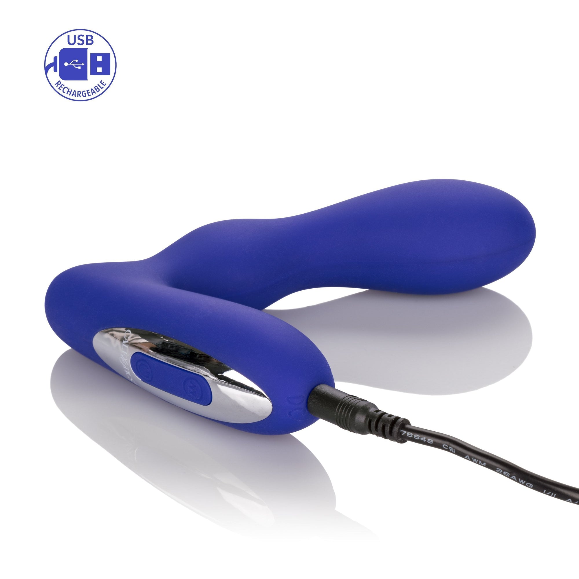 California Exotics - Silicone Wireless Pleasure Probe Prostate Massager (Blue) -  Prostate Massager (Vibration) Rechargeable  Durio.sg