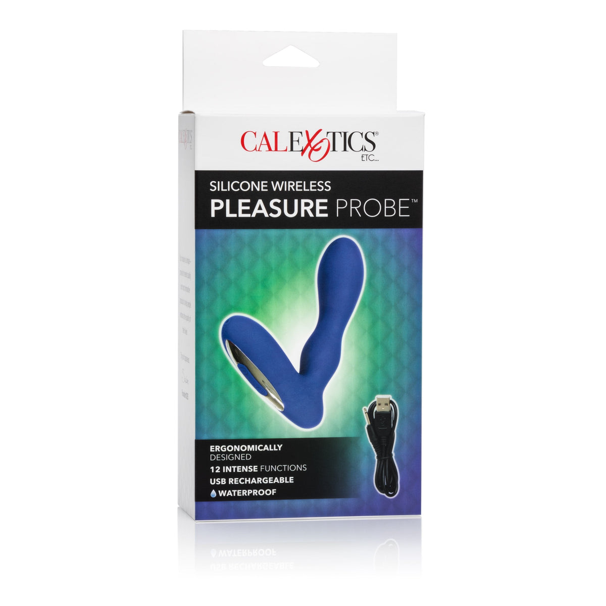 California Exotics - Silicone Wireless Pleasure Probe Prostate Massager (Blue) -  Prostate Massager (Vibration) Rechargeable  Durio.sg