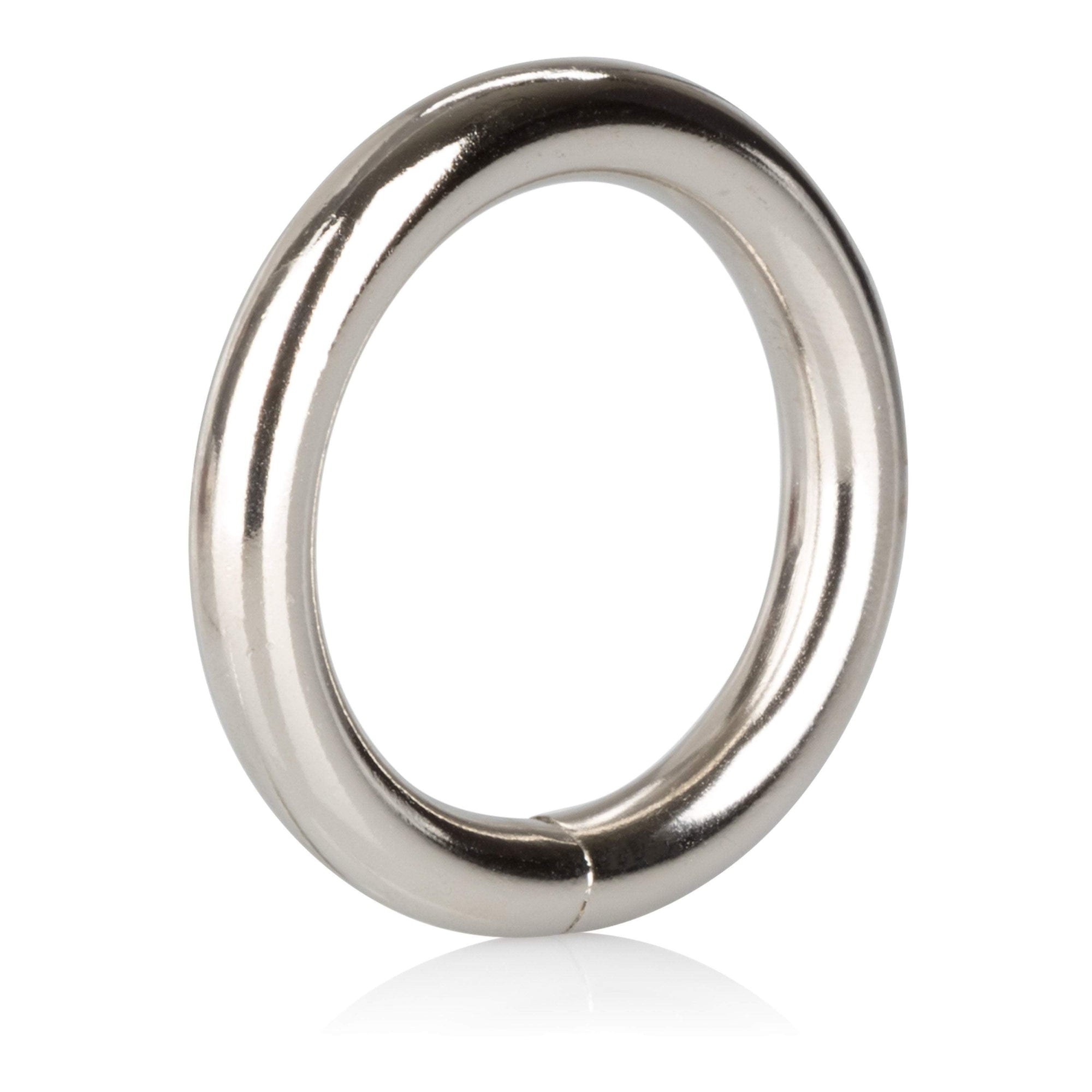 California Exotics - Silver Metal Cock Ring Small (Silver) -  Metal Cock Ring (Non Vibration)  Durio.sg