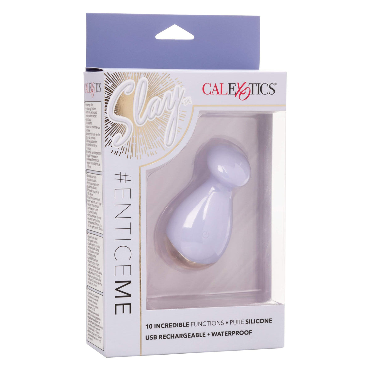 California Exotics - Slay EnticeMe Silicone Clit Massger (Purple) -  Clit Massager (Vibration) Rechargeable  Durio.sg