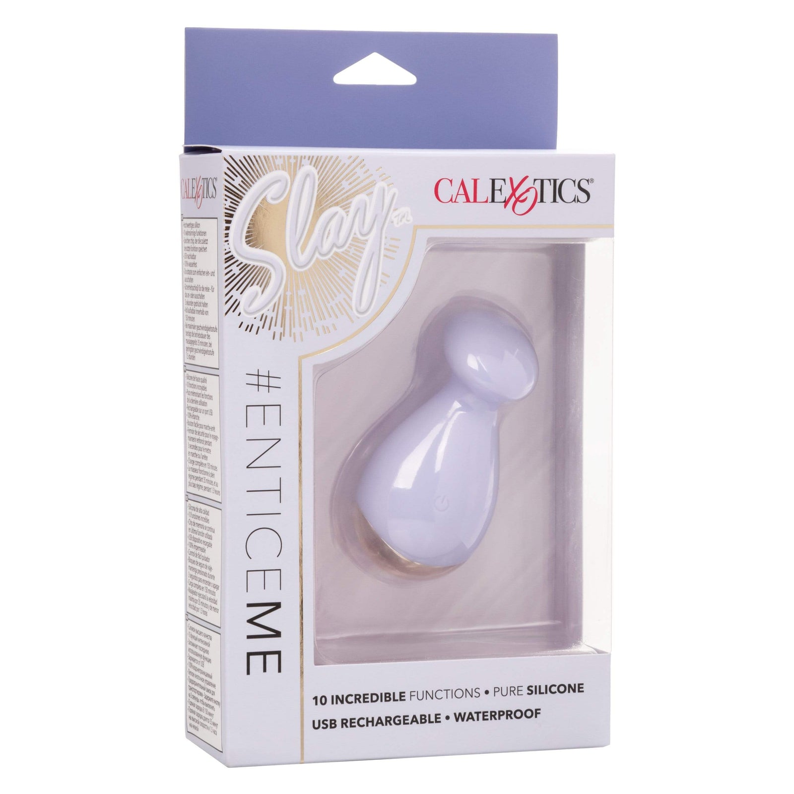California Exotics - Slay EnticeMe Silicone Clit Massger (Purple) -  Clit Massager (Vibration) Rechargeable  Durio.sg
