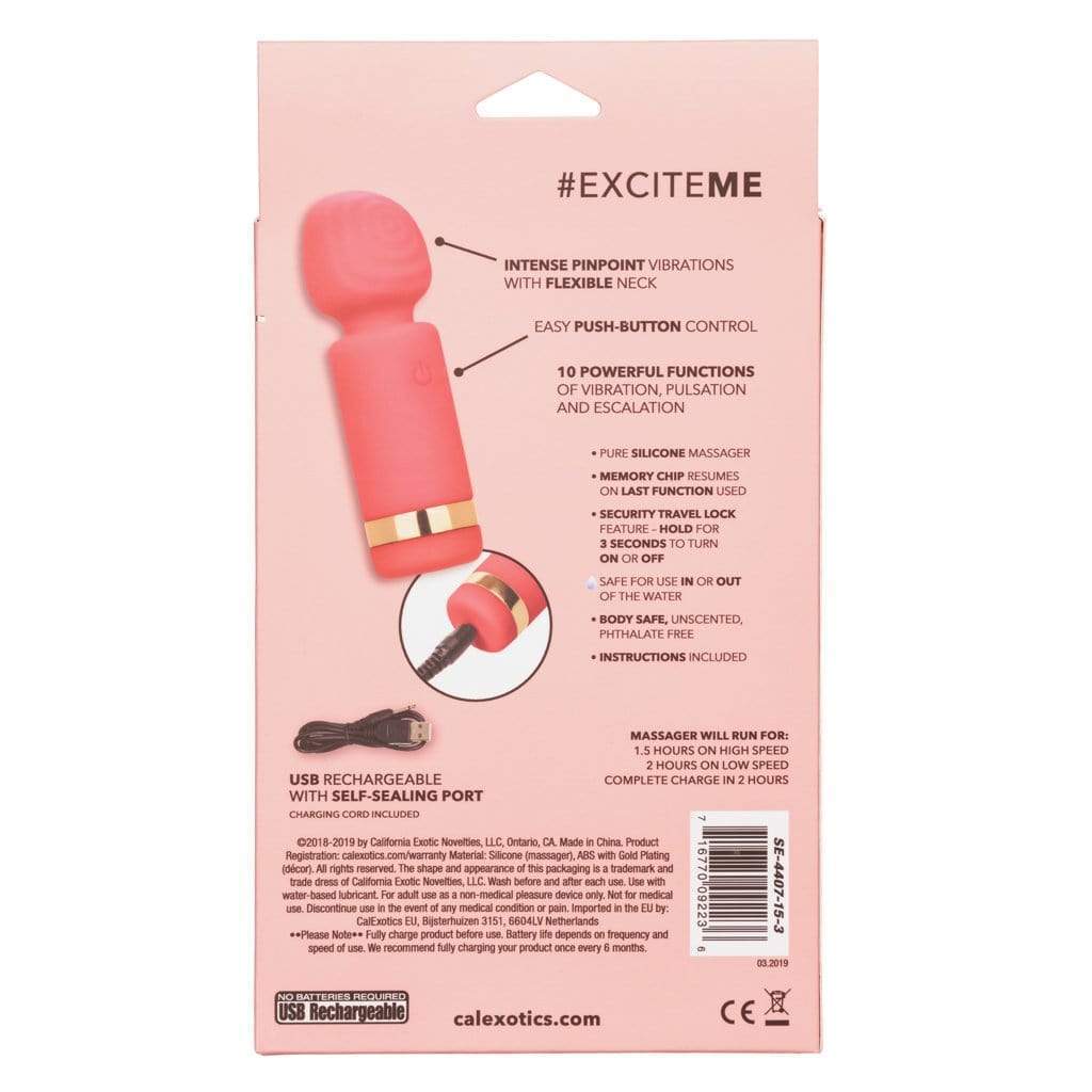 California Exotics - Slay ExciteMe Clit Massager (Pink) -  Clit Massager (Vibration) Rechargeable  Durio.sg