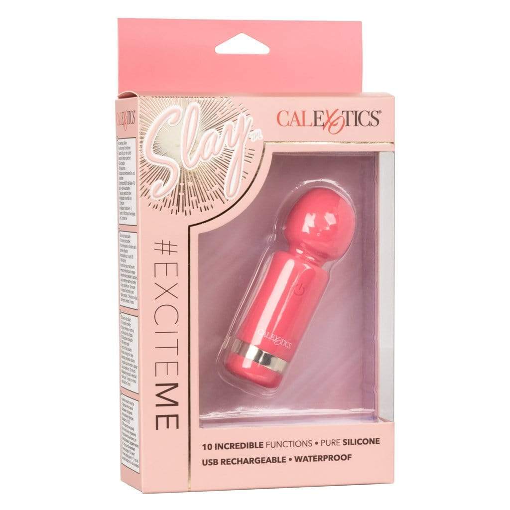 California Exotics - Slay ExciteMe Clit Massager (Pink) -  Clit Massager (Vibration) Rechargeable  Durio.sg
