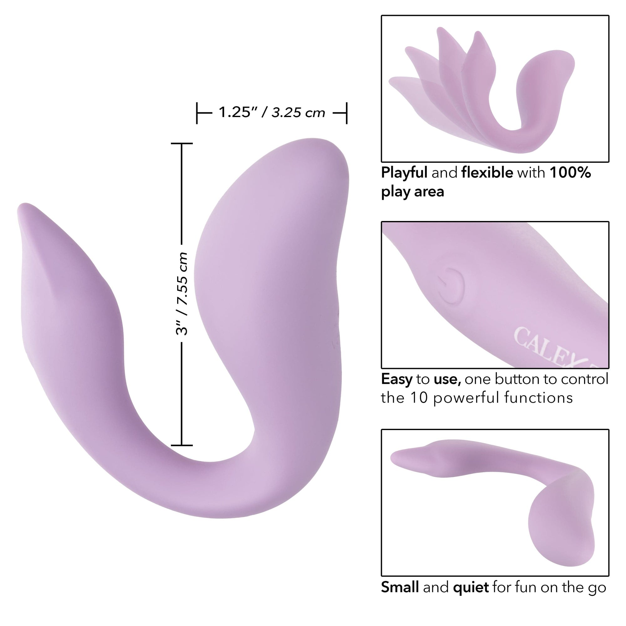 California Exotics - Slay FlexMe Flexible Vibrator (Purple) -  G Spot Dildo (Vibration) Rechargeable  Durio.sg