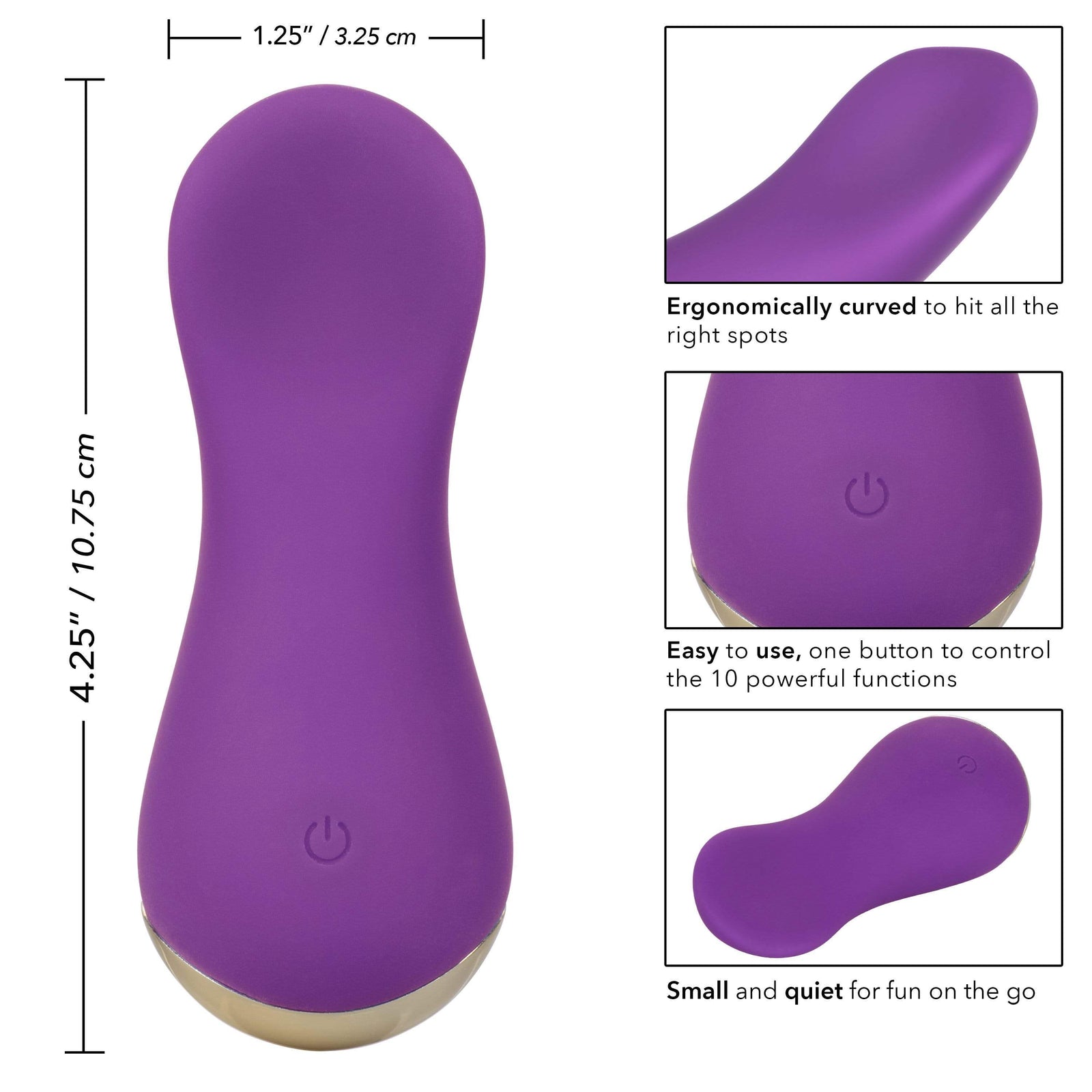 California Exotics - Slay LoveMe Bullet Vibrator (Purple) -  Bullet (Vibration) Rechargeable  Durio.sg