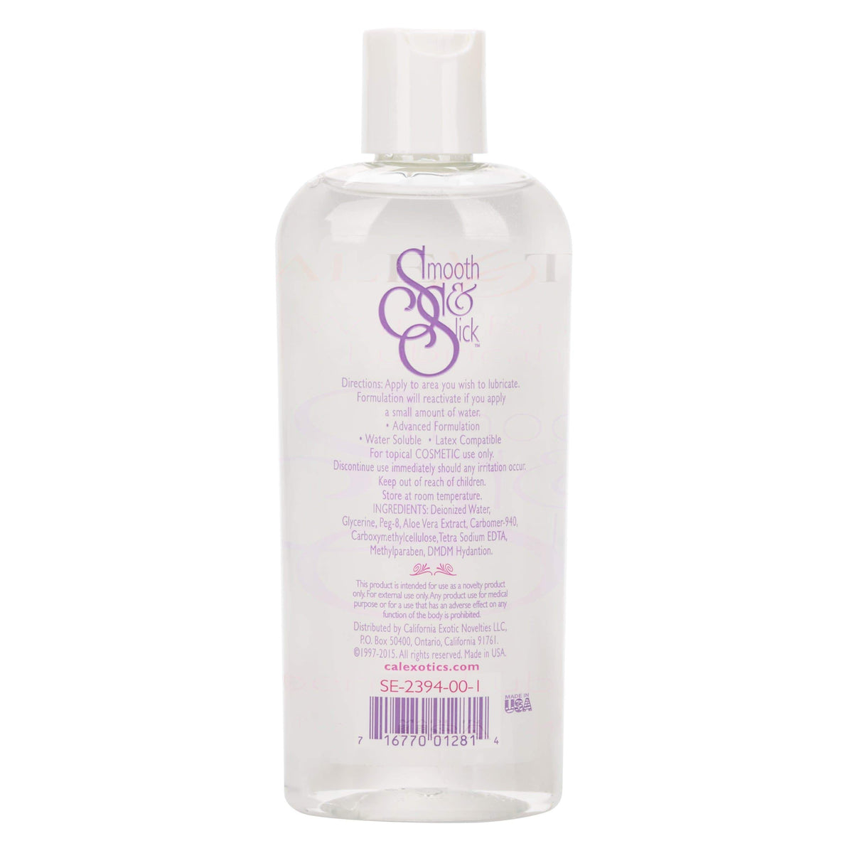 California Exotics - Smooth and Slick Water Based Lubricant 240ml -  Lube (Water Based)  Durio.sg